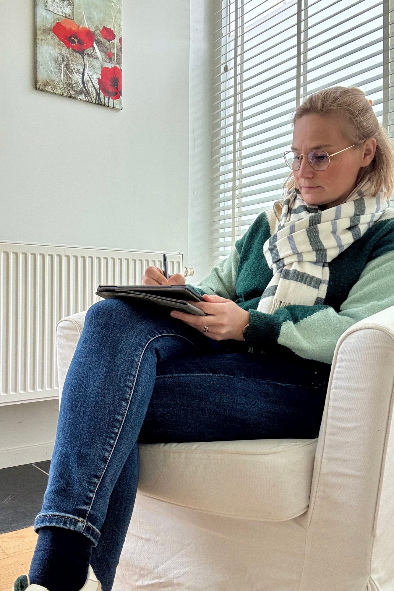 Valérie Dupuis en séance de coaching individuel